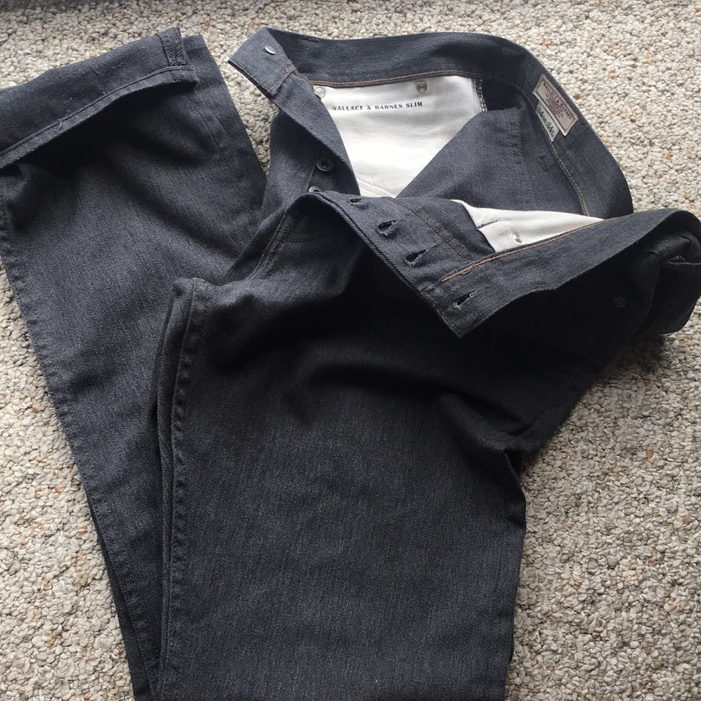Grey Sleek denim by wallace&barnes/Jcrew